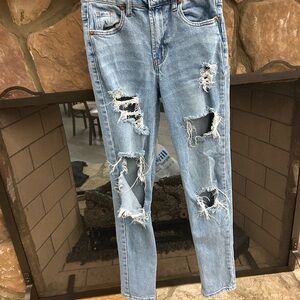 Jeans S.O.N.G. Distressed Light Blue Women Jeans 0-24 😁